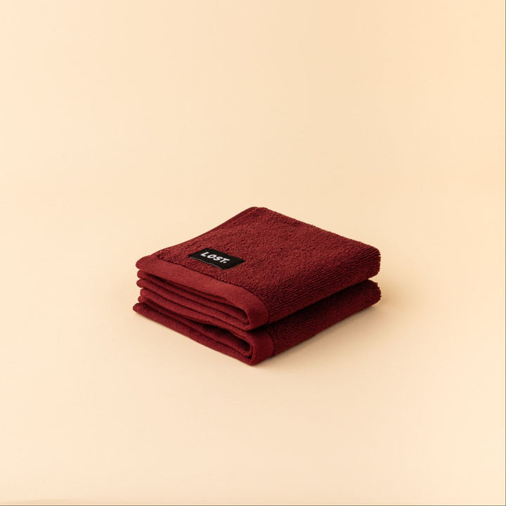 LOST TOWELS Face Washer, 30x30cm, Mulberry