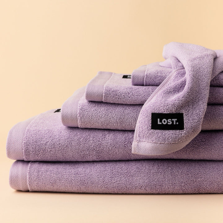 LOST TOWELS Face Washer, 30x30cm, Lilac