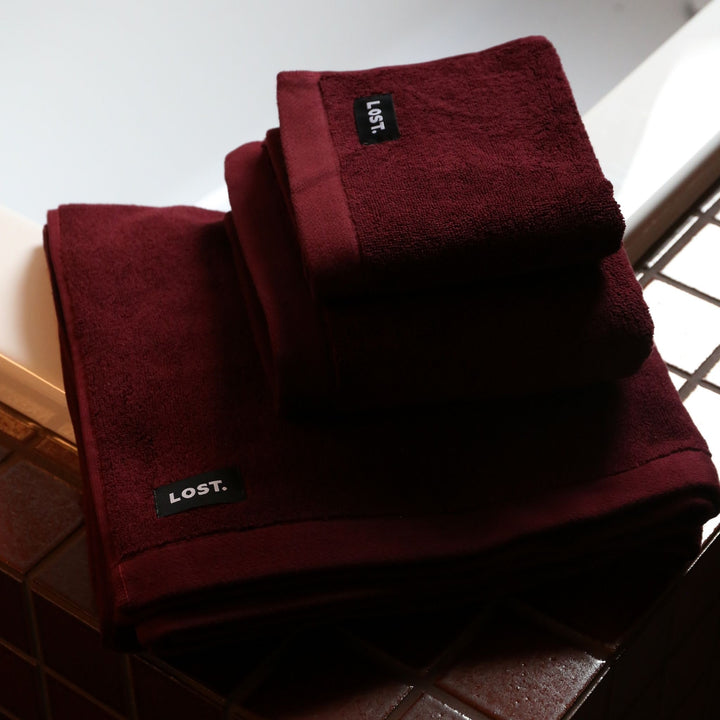 LOST TOWELS Face Washer, 30x30cm, Mulberry