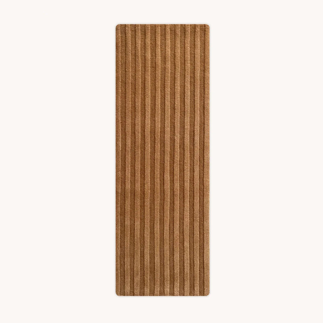 MAISON DEUX Solid Stripe Runner, Terra