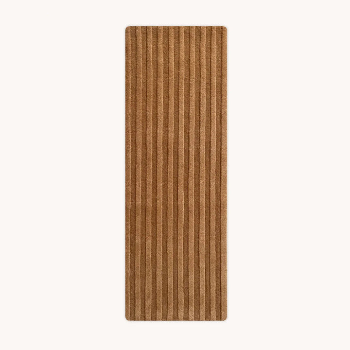 MAISON DEUX Solid Stripe Runner, Terra