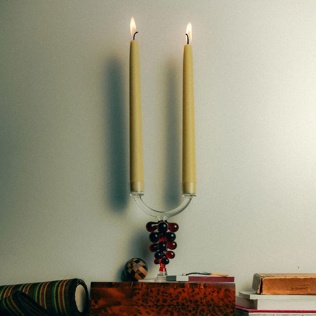 MAISON BALZAC Bordeaux Double Candle Holder