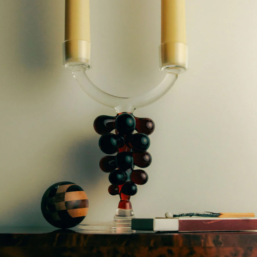 MAISON BALZAC Bordeaux Double Candle Holder