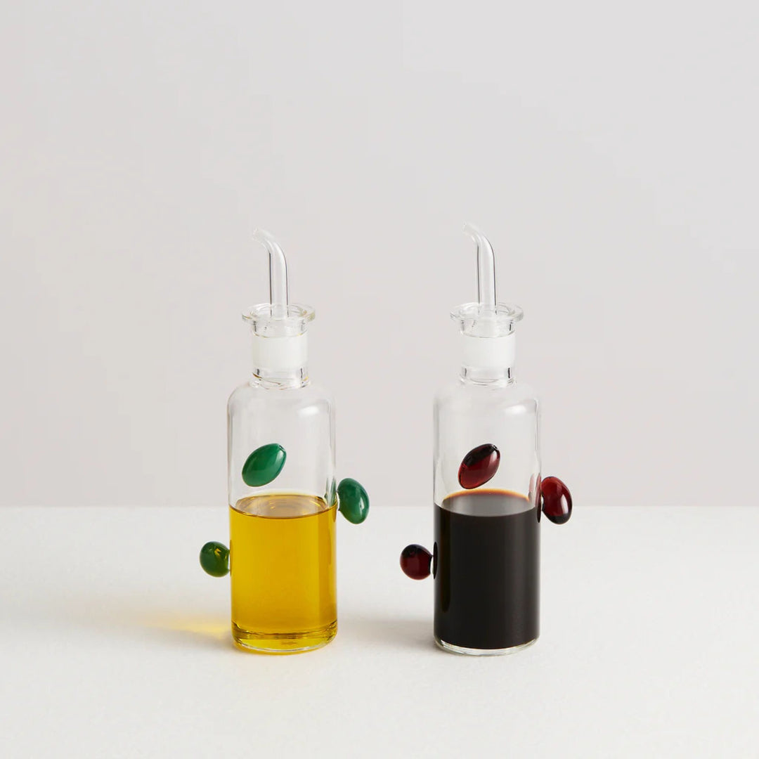MAISON BALZAC La Vinaigrette Olive Oil & Vinegar Bottles, 250mL (Set of 2)