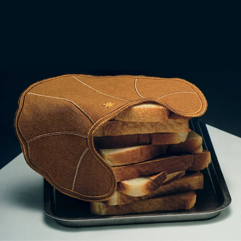 MAISON BALZAC Croissant Napkins, Caramel/Ivory (Set of 4)