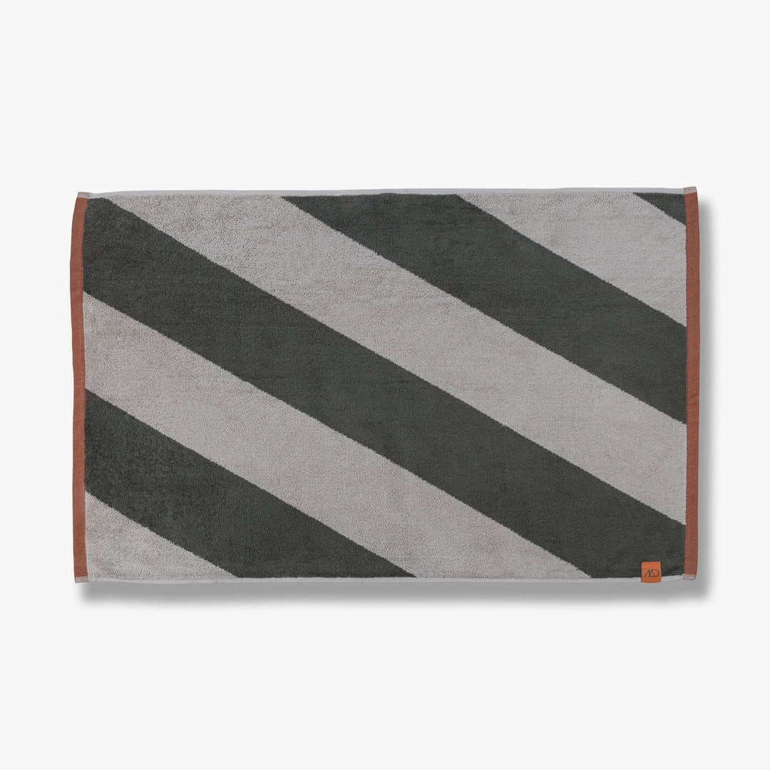 METTE DITMER Diagonal Bath Mat, 50x80cm, Dark Olive