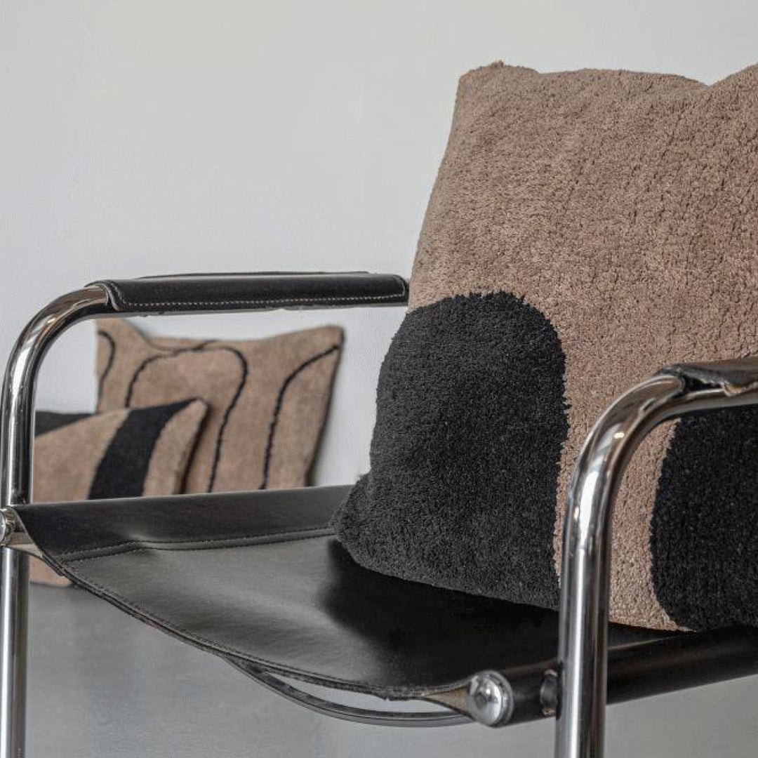 METTE DITMER FIGURA Tufted Cushion Cover 50x50cm, Brown