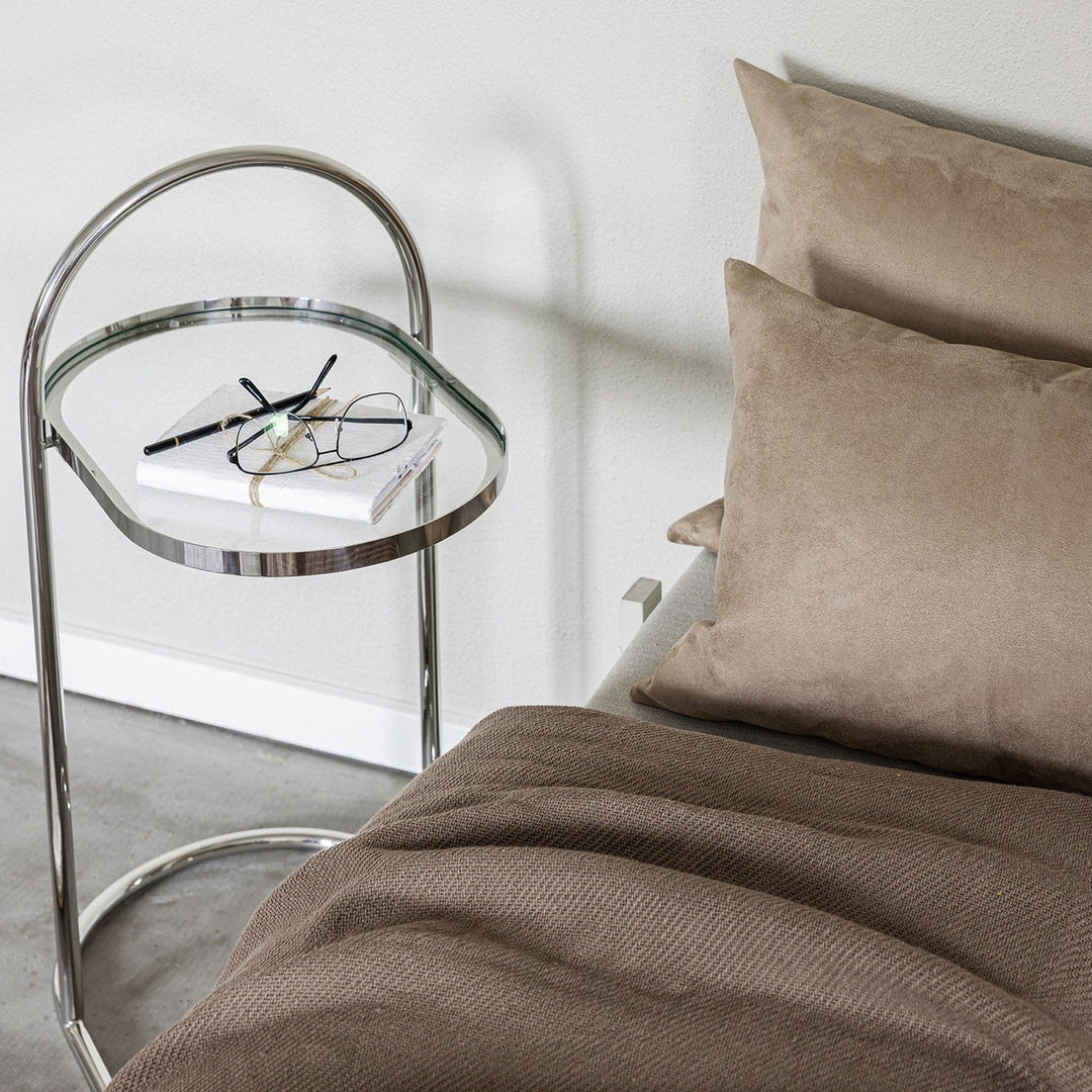 METTE DITMER Moves Side Table, L51 x W34.5 x H76.5 cm, Chrome