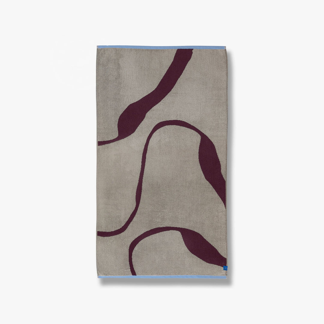 METTE DITMER Nova Arte Bath Towel, 70x133cm, Wine/Sand