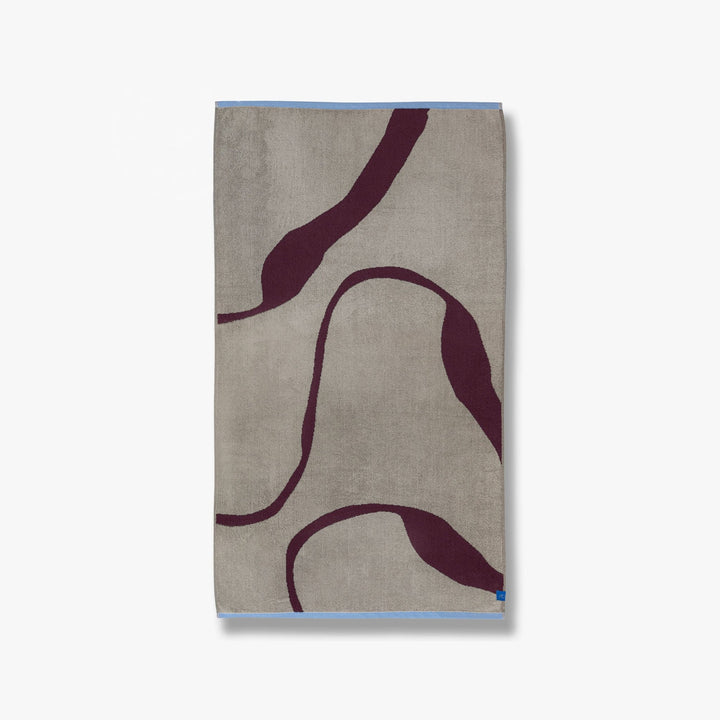 METTE DITMER Nova Arte Bath Towel, 70x133cm, Wine/Sand