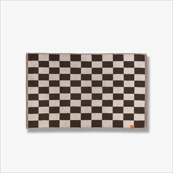 METTE DITMER Retro Bath Mat, Organic Cotton, 50x80cm, Chocolate