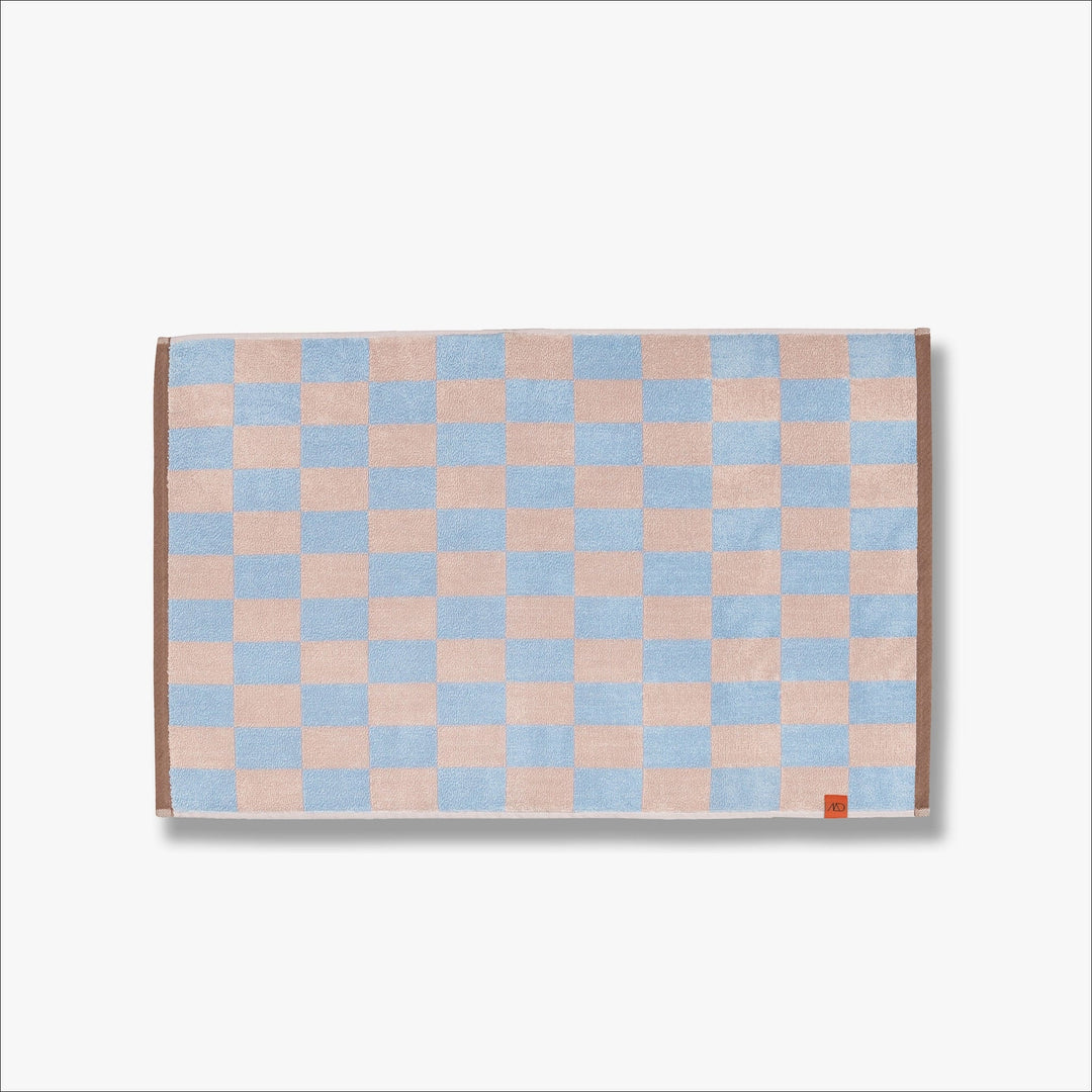 METTE DITMER Retro Bath Mat, Organic Cotton, 50x80 cm, Light Blue