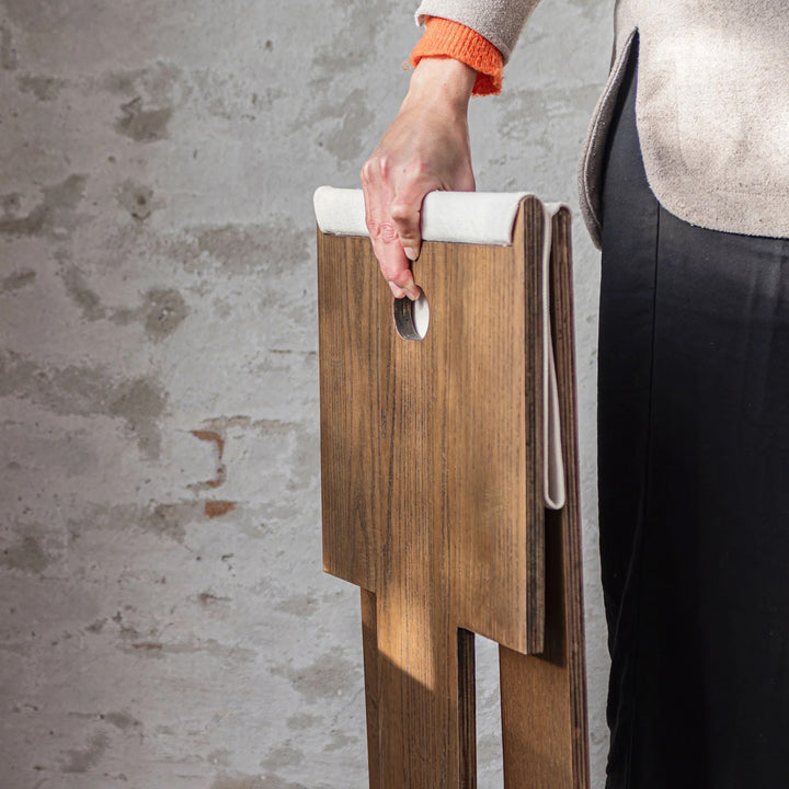 METTE DITMER Roots Folding Stool, Dark Oiled