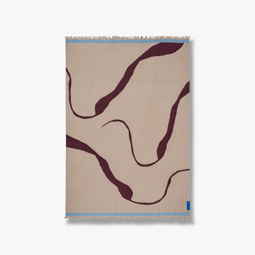 METTE DITMER Studio Throw L175 x W130 cm, Wine