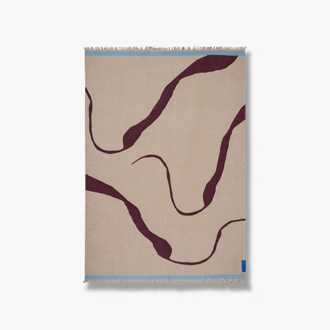 METTE DITMER Studio Throw L175 x W130 cm, Wine