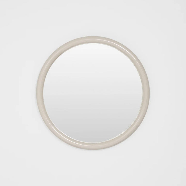 MIDDLE OF NOWHERE Gertrude Round Gloss Mirror, 80cm, Sand