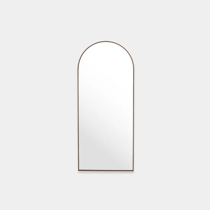 MIDDLE OF NOWHERE Simplicity Arch Mirror, Walnut Look, 65x152cm