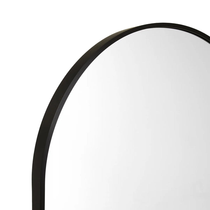 MIDDLE OF NOWHERE Simplicity Standing Arch Curve Mirror, Black, 65x152cm