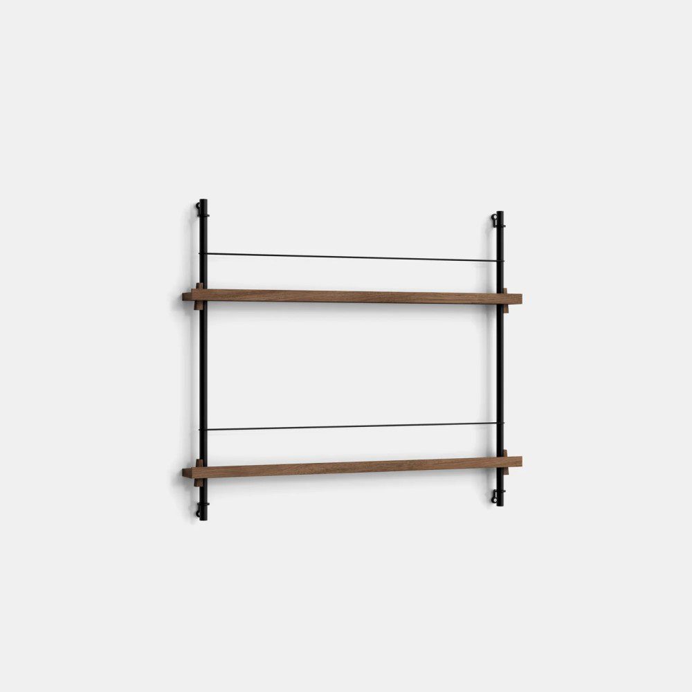 PRE-ORDER | MOEBE Magazine Shelving, MS.65.1, Smoked Oak/Black