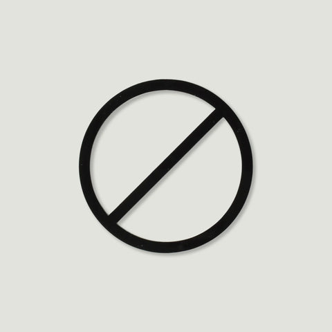 MOHEIM Do Not Enter Sign, Black