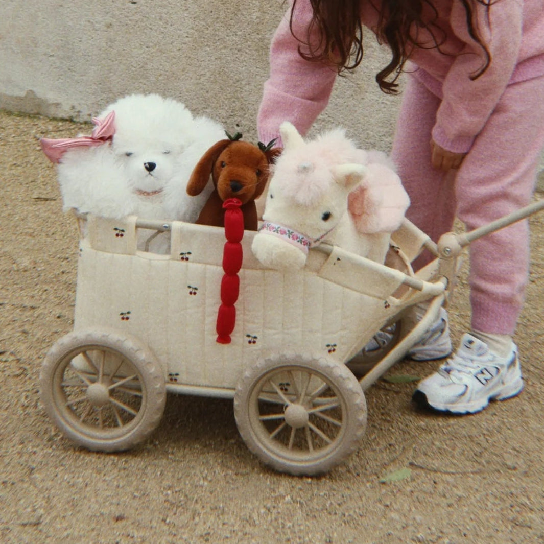 KONGES SLØJD Kids Doll Stroller Wagon, Cherry