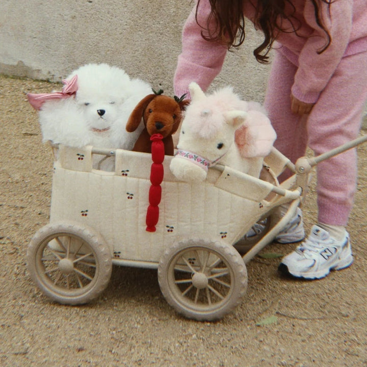 KONGES SLØJD Kids Doll Stroller Wagon, Cherry