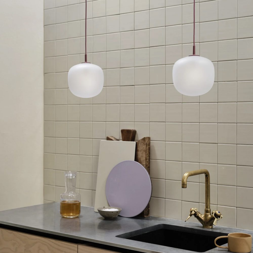 PRE-ORDER | MUUTO Rime Pendant Lamp, Deep Red – 4 Sizes