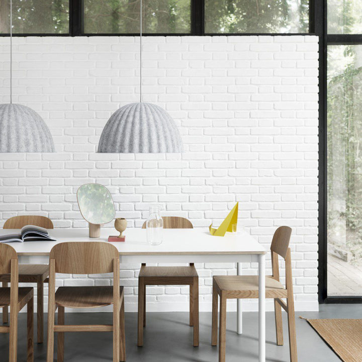 PRE-ORDER | MUUTO Under The Bell Pendant Lamp, White Mélange – 2 Sizes