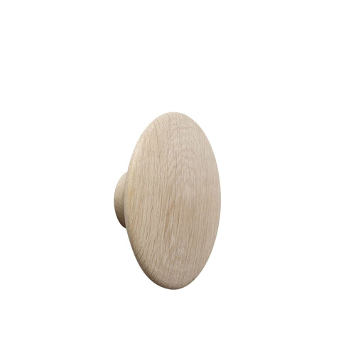 MUUTO The Dots Wall Hook / Door Knob, Natural Oak, 4 Sizes