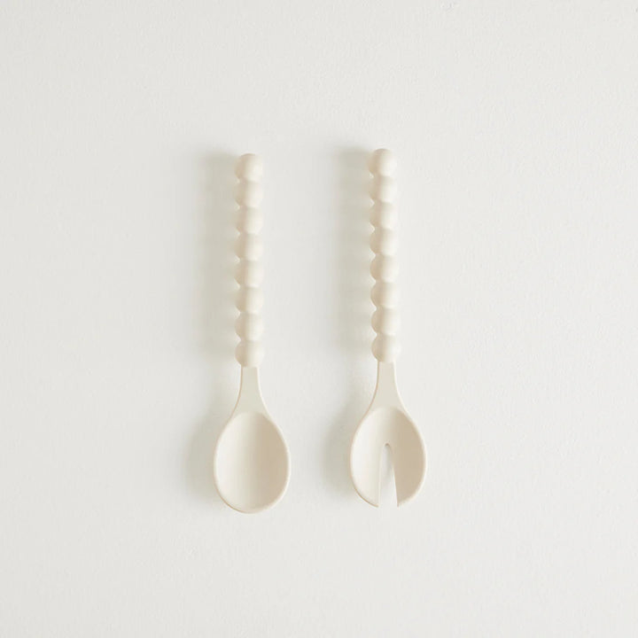 MAISON BALZAC Cloud Serving Spoons, Ivory (Set of 2)