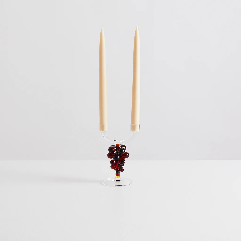 MAISON BALZAC Bordeaux Double Candle Holder