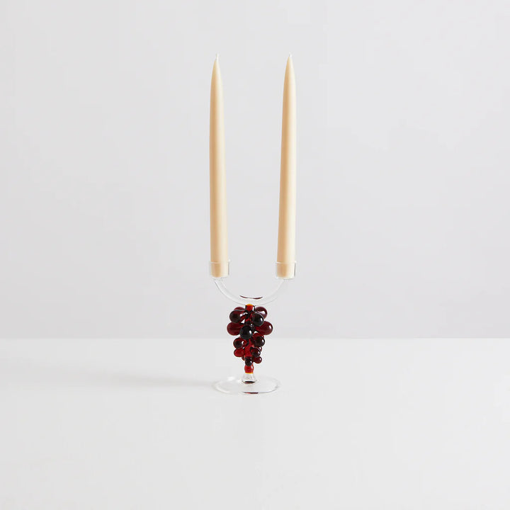 MAISON BALZAC Bordeaux Double Candle Holder