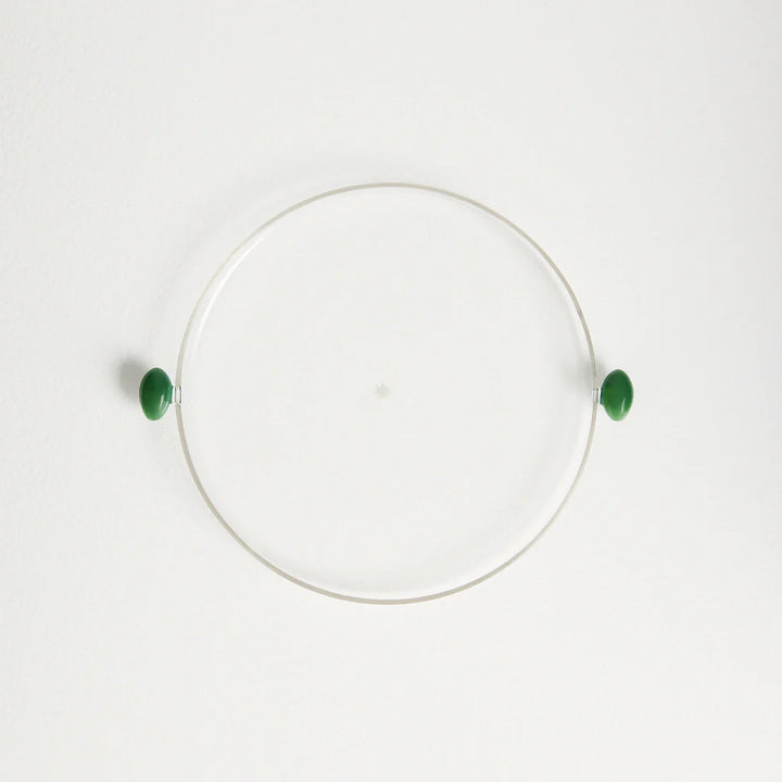 MAISON BALZAC Olive Tray, Clear/Opaque Green