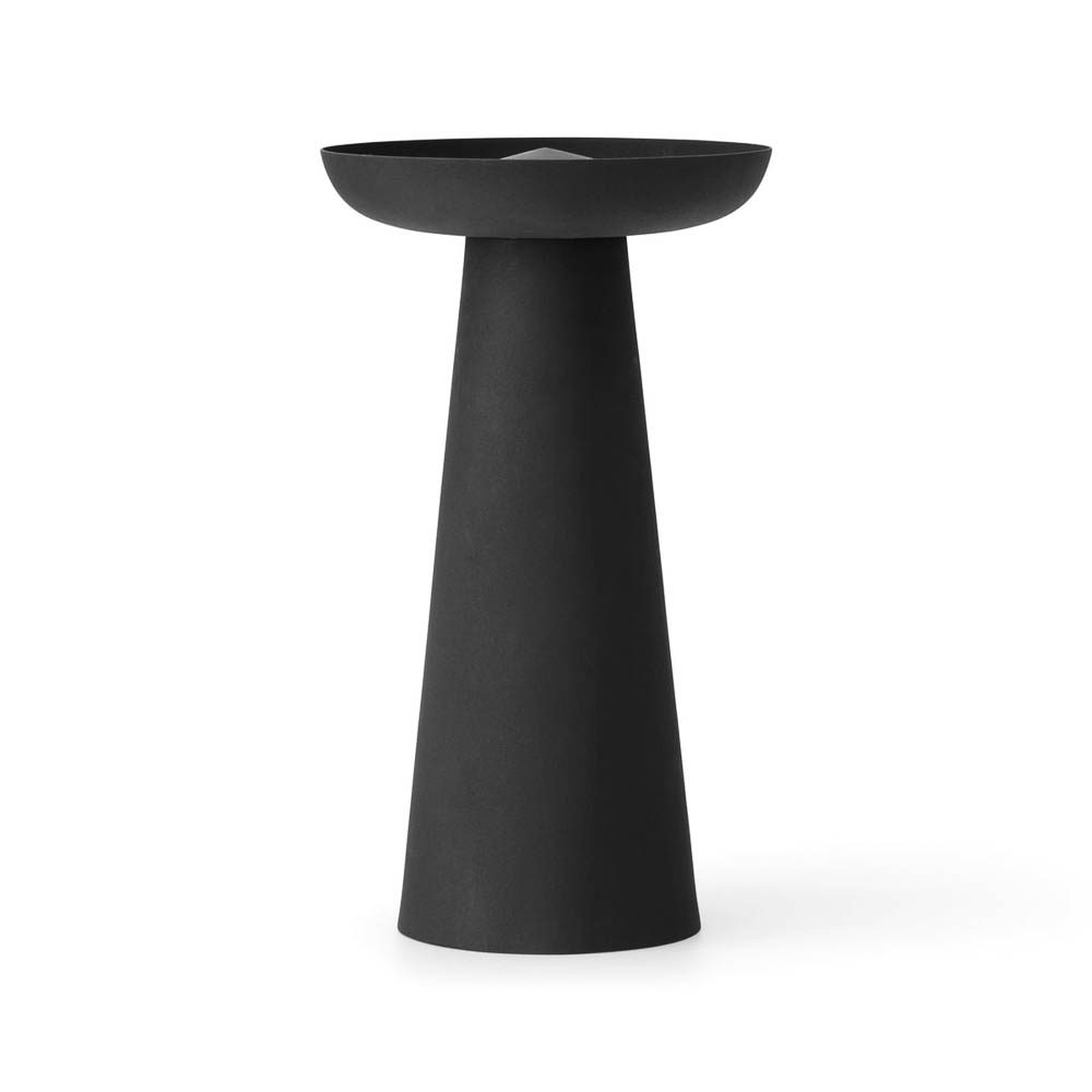 The powder-coated steel Meira Oil Lantern by Menu in black with a cap on.