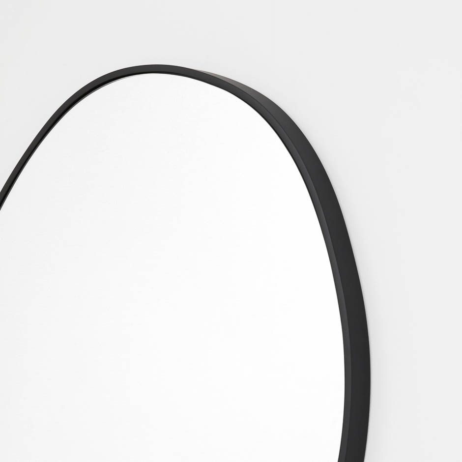 MIDDLE OF NOWHERE Organic Mirror, 90x95cm, Black