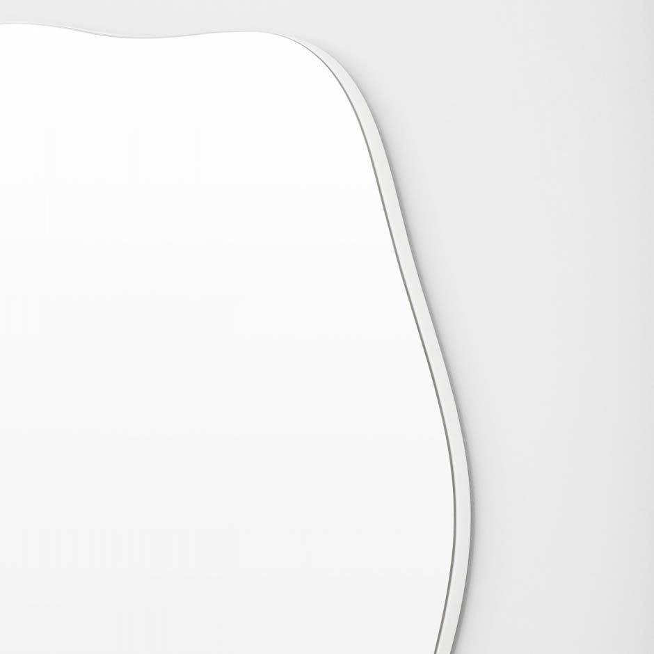 MIDDLE OF NOWHERE Rockpool Mirror, Bright White, 75x120cm