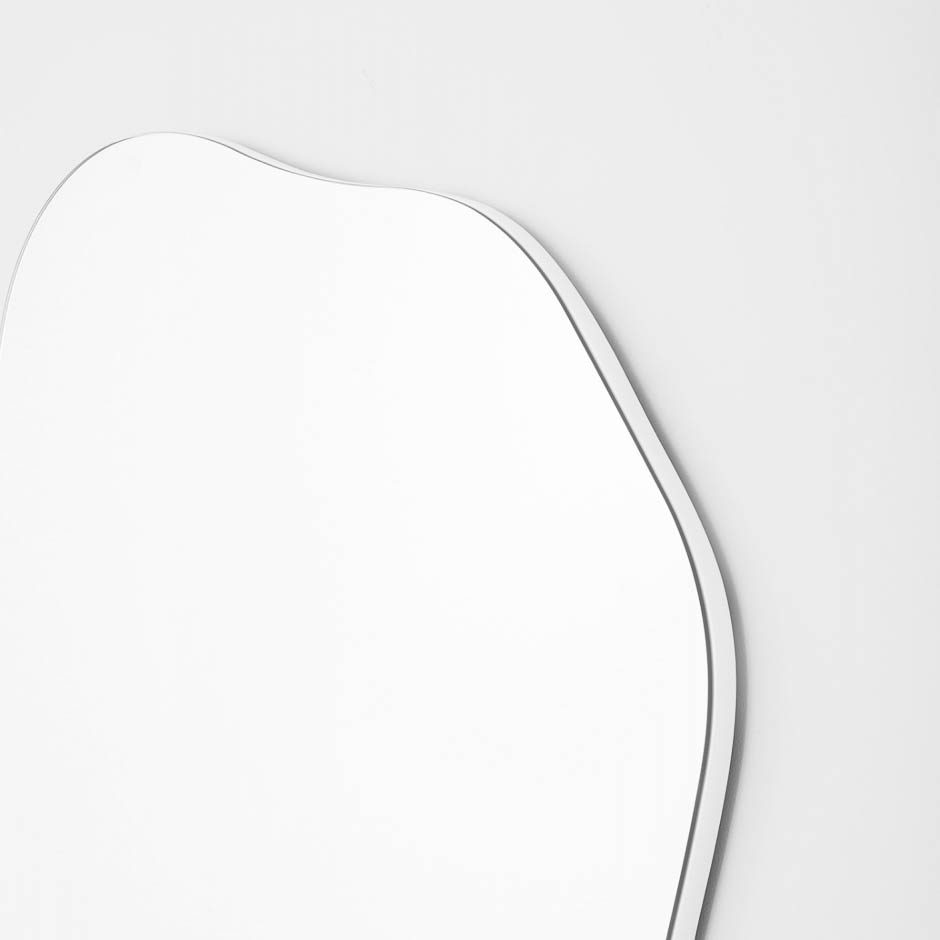 MIDDLE OF NOWHERE Rockpool Mirror, Bright White, 75x90cm