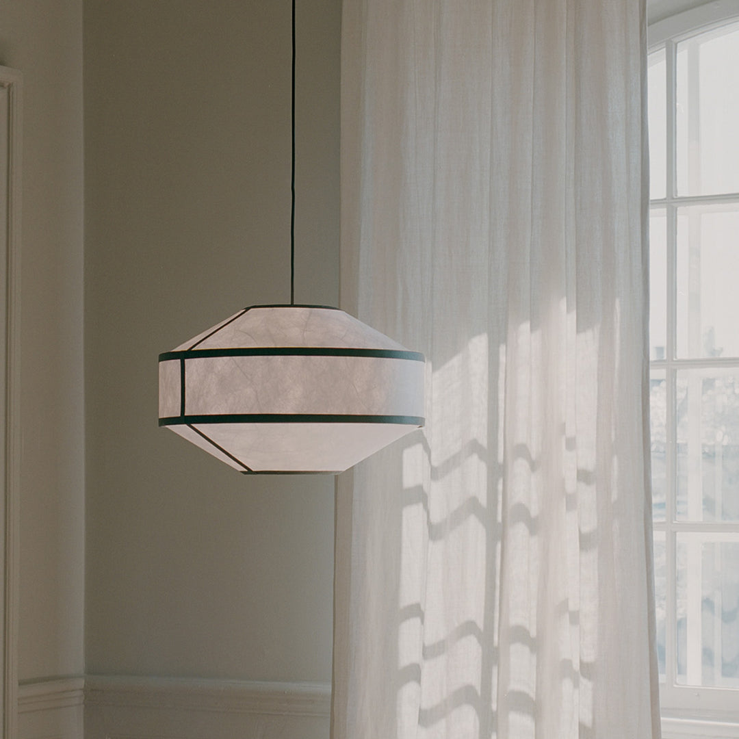 NEW WORKS Kite Pendant, Ø55cm, White/Black