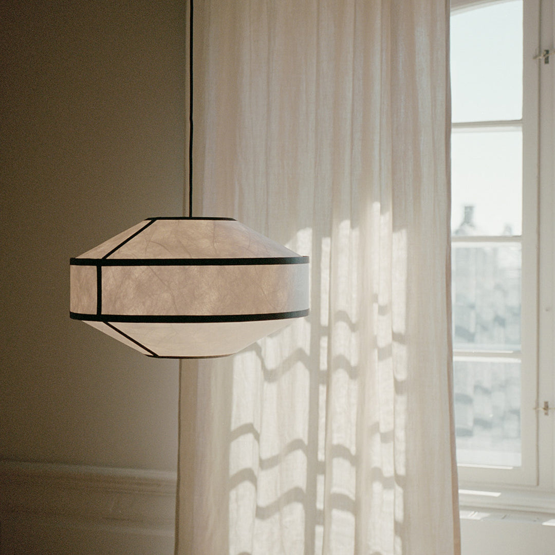 NEW WORKS Kite Pendant, Ø55cm, White/Black