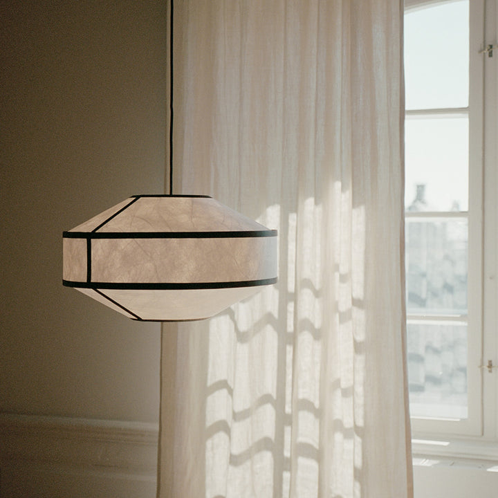 NEW WORKS Kite Pendant, Ø55cm, White/Black