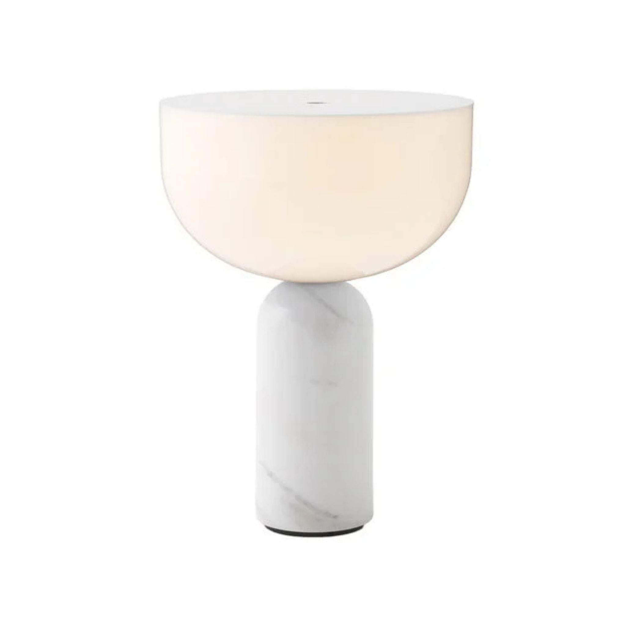 NEW WORKS Kizu Portable Table Lamp, White Marble