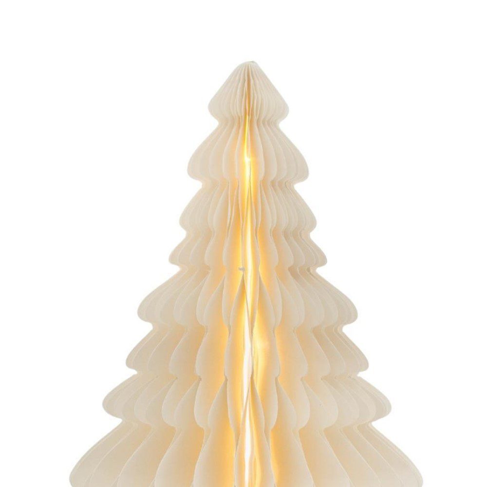 NORDIC ROOMS Standing Christmas Tree, Off-White w/ LED Light - 2 Sizes