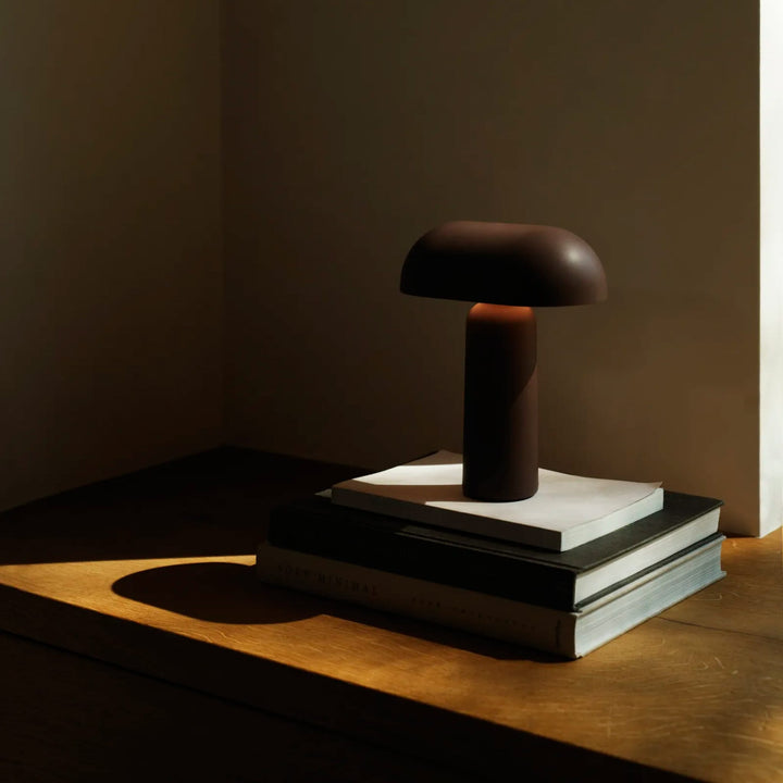 NORMANN COPENHAGEN Porta Portable Table Lamp, Brown