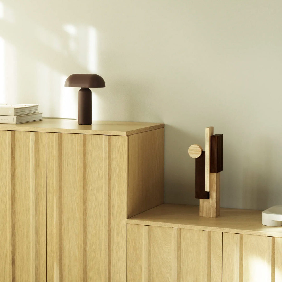 NORMANN COPENHAGEN Porta Portable Table Lamp, Brown