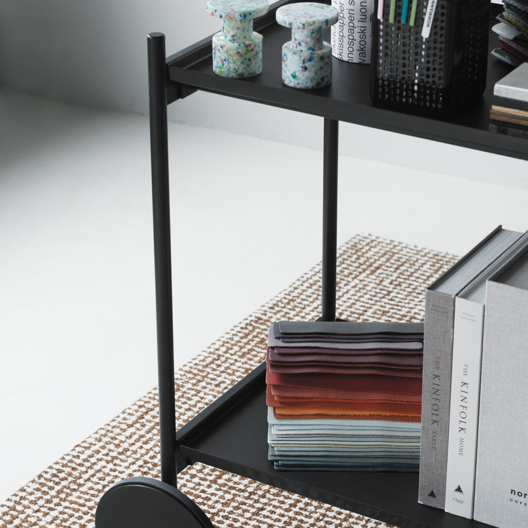 NORMANN COPENHAGEN Rul Trolley/Bar Cart, Black