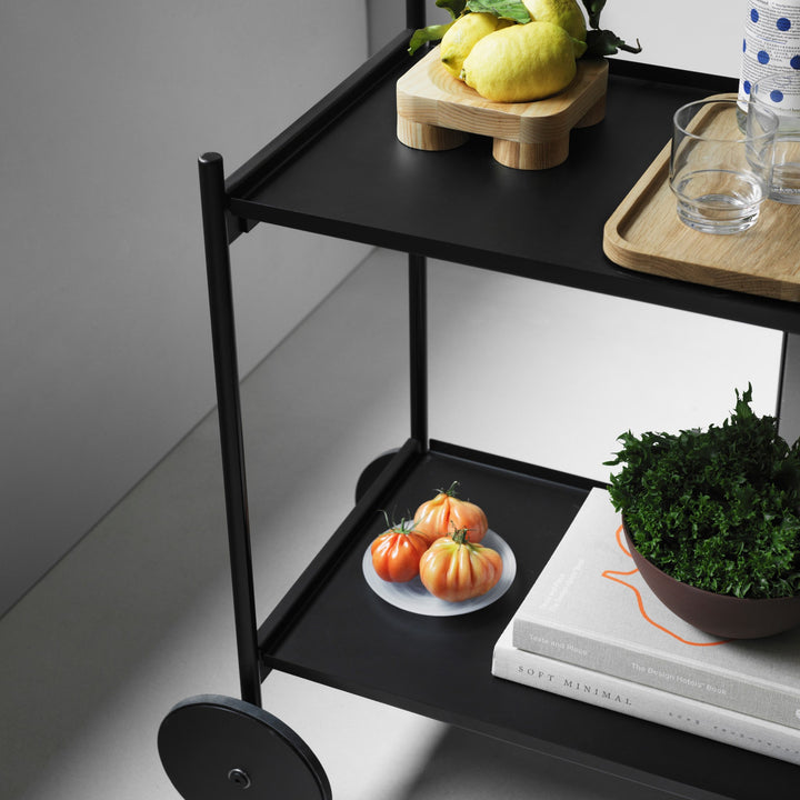 NORMANN COPENHAGEN Rul Trolley/Bar Cart, Black