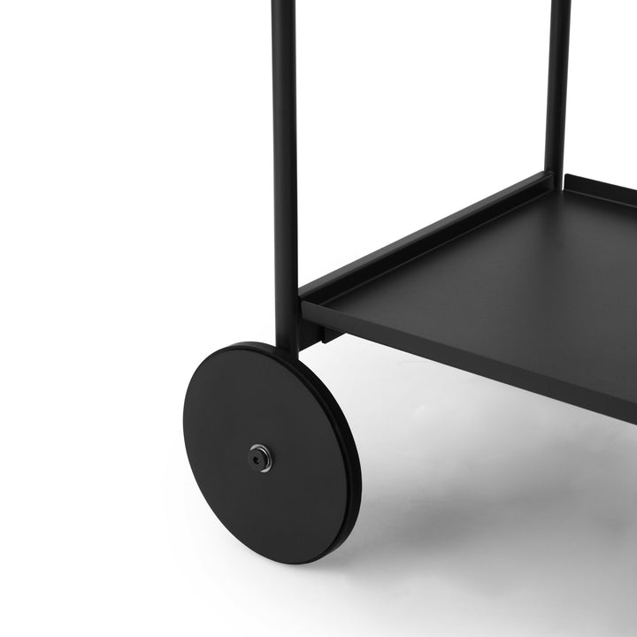 NORMANN COPENHAGEN Rul Trolley/Bar Cart, Black