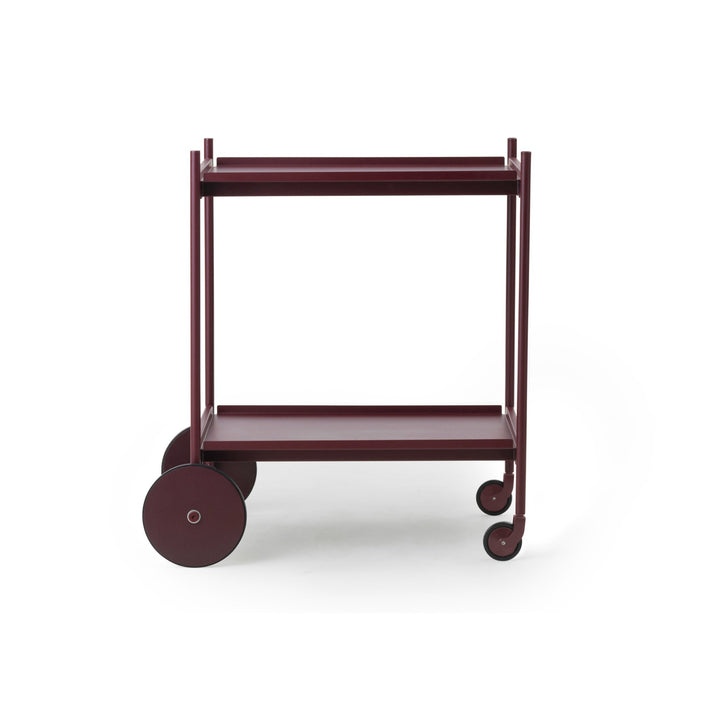 NORMANN COPENHAGEN Rul Trolley/Bar Cart, Burgundy