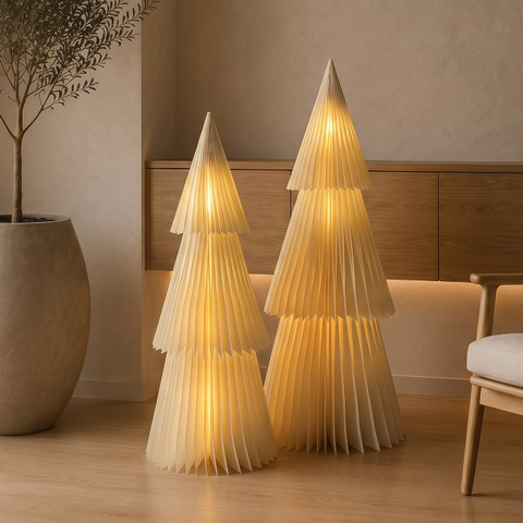 PRE-ORDER │ NORDIC ROOMS Deluxe Tree, Tall, Off-White, LED, H 80cm