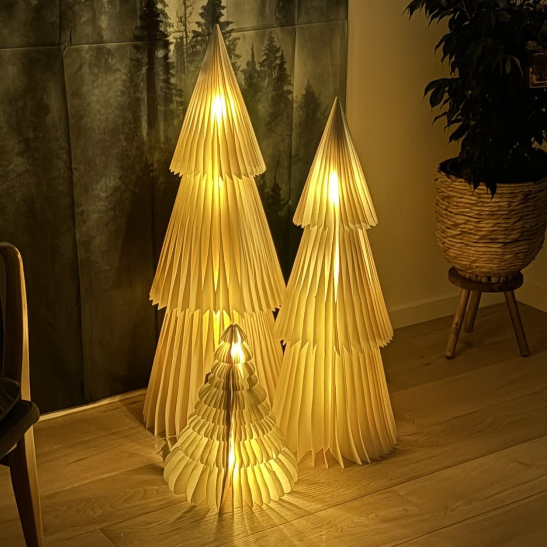 PRE-ORDER │ NORDIC ROOMS Deluxe Tree, Tall, Off-White, LED, H 80cm